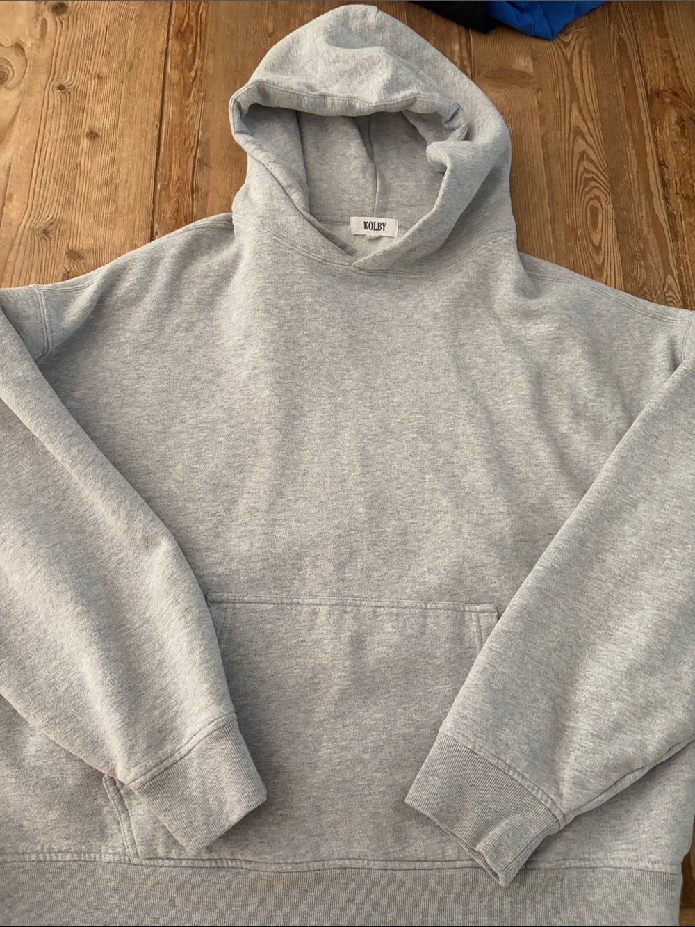KOLBY Women's Heather Gray Pullover Hoodie